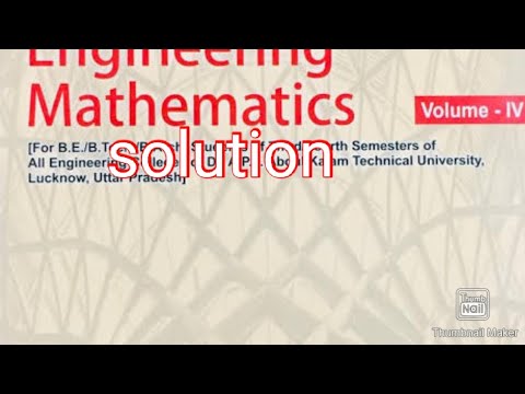 Engineering mathematics||volume 4|AKTU|| b.tech 2nd...