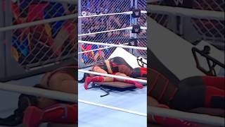 She jumped… and the table didn’t survive.#wwe #wrestling #crazy #fight #fail