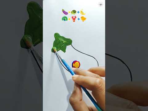 Emoji colour mixing 🍆🍆 #colourmixing #emoji #painting #viralvideo
