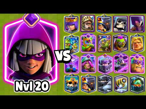 SUPER BANDIDA NIVEL 20 vs TODAS LAS CARTAS | Clash Royale