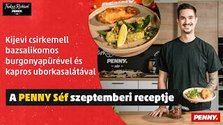 Kijevi csirkemell, bazsalikomos burgonyapürével, és kapros uborkasalátával