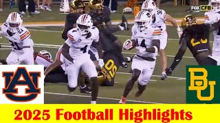 Auburn vs Baylor Football Game Highlights 8 29 2025