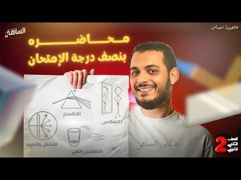 مراجعات ليالي الامتحان علي نصف الضوء ياصديقي فيزياء ثانية ثانوي دكتور الساهي