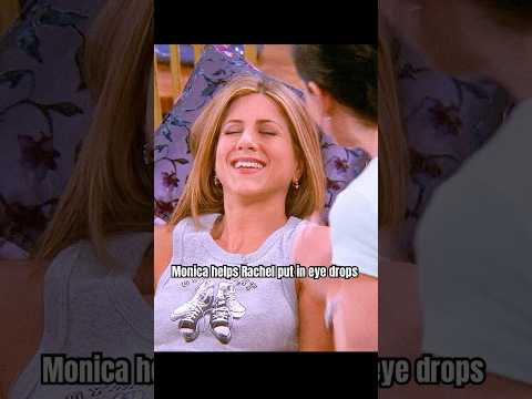 Monica helps Rachel put in eye drops#friends #funny #shorts