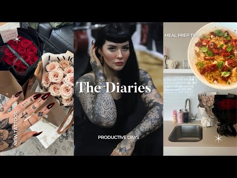 meal prep hacks, new tattoos, & office glow-up | The Diaries