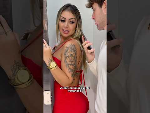 Eu tinha certeza que eu ia apanhar nesse vídeo 🥶😱 #presentemisterioso #omatheusgui #casal