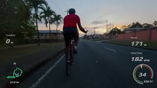 Trying not to get dropped in Tobago. 