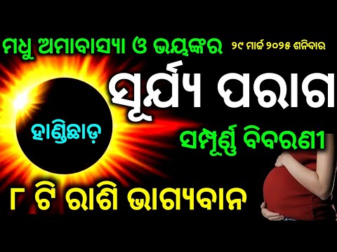Surjya paraga 2025 | Solar Eclipse 2025 date time in odia | Surjya graham | Surjya paeaga |