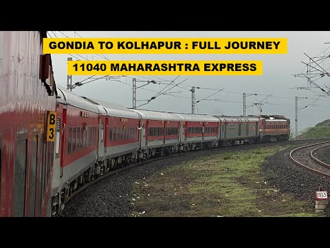 Gondia To Kolhapur : Full Journey : 11040 Gondia - Kolhapur Maharashtra Express