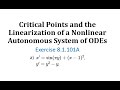 Linearization and Critical Points Analysis