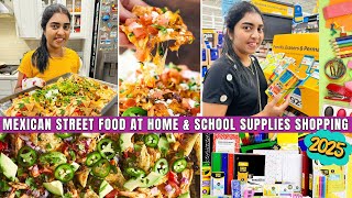 🛍️ School Supplies Shopping | Back-to-School Haul Essentials | Loaded Nachos @ home | USA Tamil VLOG