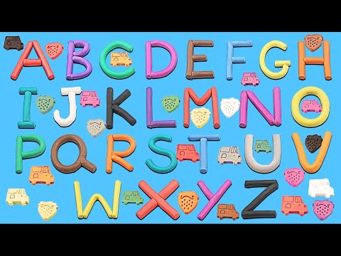 Learn A to Z Alphabets with Play Doh for Kids + Educational Videos
