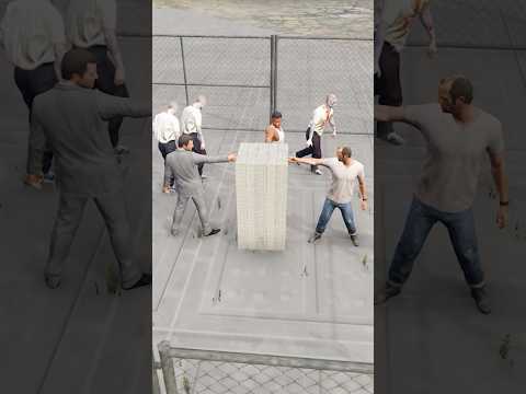 Last To Leave Zombie Cage Wins $10000000 #shorts #challenge #gta5