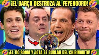 🤣 ¡EL BARÇA GOLEA 5-1 AL FEYENOORD EN LA CHAMPIONS! -LA CAVERNA LLORA DE RABIA EN EL CHRINGUITO