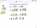 Exploring Adding and Subtracting Radical Expressions
