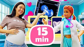 Barbie va dal dottore per fare l'ecografia!😍💖 Le avventure della bambola Barbie incinta