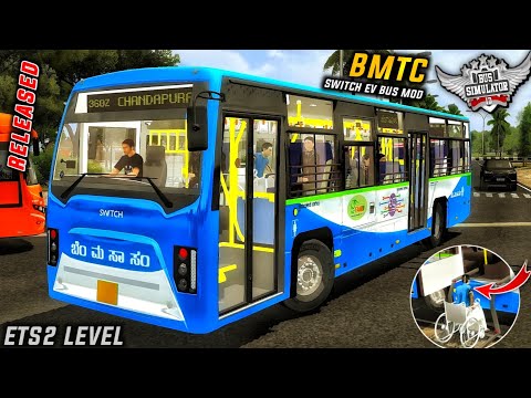 download BMTC SWITCH EV LEYLAND BS BUS MOD for bus simulator indonesia | BUSSID V4.3.4 | #bussidmods