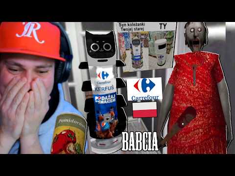 👵 GRANNY NAPADŁA NA CARREFOUR?! 🤣 | Granny Polski Mod Z Kerfusiem
