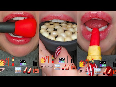 ASMR Eating EDIBLE MAKEUP HANDBAG & SHOE FONDANT 먹방