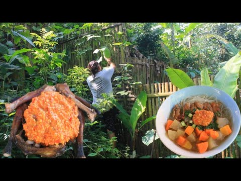 So'un bligo bebek bakar setelah pembuatan pagar dapur
