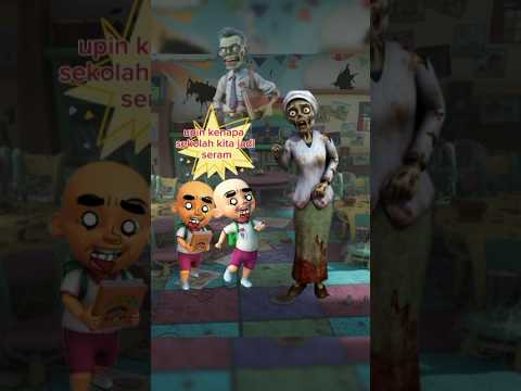 upinipin masuk ke sekolah hantu #shorts #upinipin #viral