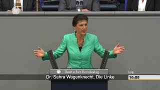 Sahra Wagenknecht (LINKE) "Das ist eine ENTEIGNUNG von MILLIONEN ARBEITNEHMERN"