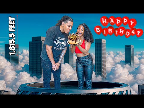 WE WENT TO THE TOP OF THE TALLEST BUILDING IN CANADA FOR HIS BIRTHDAY! *SCARY*