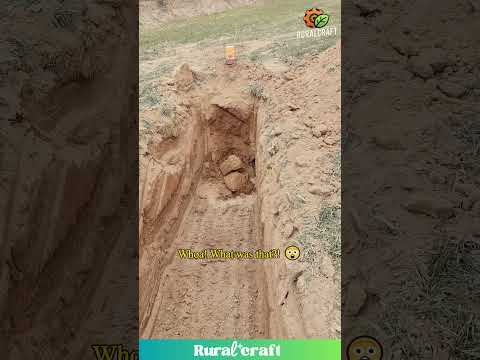 Soil Collapse: What Just Happened?! #construction #drilling #surprise #unexpected #work #tools