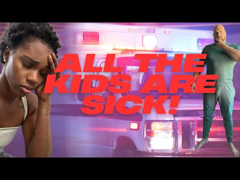 Bretts been gone for 3 days & the kids are all sick| Rose called the ambulance!