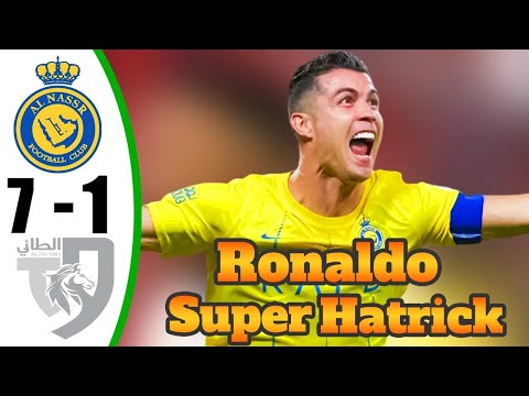 Ronaldo Show 💥 Crazy Super Hat-Trick - Al Nassr vs Al Tai 7-1 - All Goals & Highlights - 2024