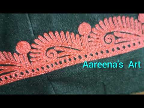 Beautiful design of aari tilla // Aari tilla // tilla design / Embroidery