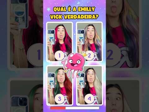 ▶️ DESAFIO DE YOUTUBERS | OS ROSA 💖 | QUAL É O VERDADEIRO? #quiz #shorts #emillyvickof #viral #fyp