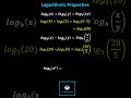 Understanding Logarithmic Properties