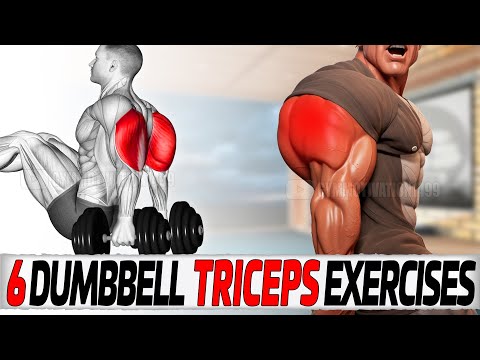 6 Fastest Big Triceps Exercises with Dumbbell Only