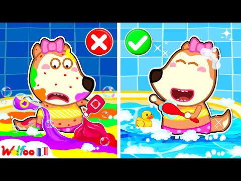 Prenons Un Bain ! - Wolfoo Apprend De Bonnes Habitudes Pour Le Bain 🎉 Collection D'épisodes