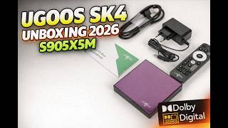 Ugoos SK4 S905X5M 4/64Gb Unboxing