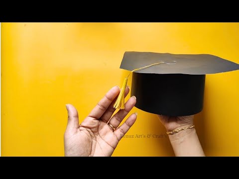 Graduation Hat | Step by Step tutorial of Graduation Hat | Paper Craft | Eenuz Art's & Craft's #diy