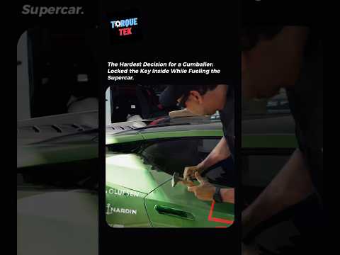 Locked the Key Inside While Fueling the Supercar.