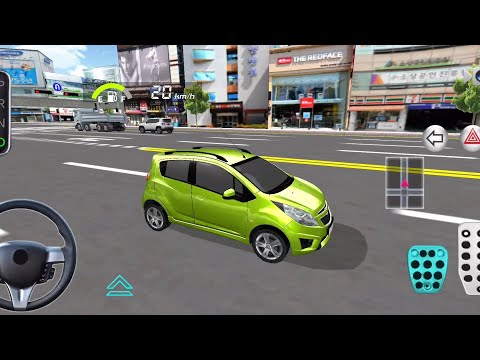 New A4 Mini Nano Green Car Mountain Driving Parking | 3d driving class android game #games #cargame