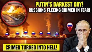 TERRIBLE FOOTAGES: Ukraine Bombs Crimea as Russian Warplanes Burning Like Hell!