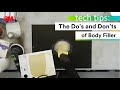 Body Filler Application Techniques