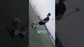 Coach turned him into a goalkeeper coach 🧤 #football