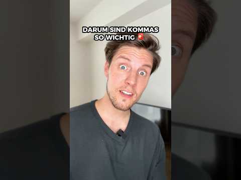 KOMMAS RETTEN LEBEN! ๐ณ๐ Brauchst du mehr? Dann folg gerne rein โค๏ธ๐ซถ๐ผ #kommas #kommata #comedy