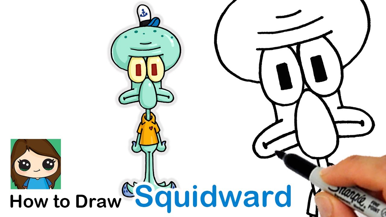 How to Draw Squidward Tentacles SpongeBob SquarePants