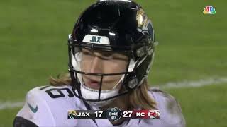 Trevor Lawrence throws the interception that seals the game
