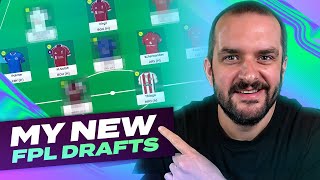 MY NEW FPL DRAFT(S) 🔥 | 4 x TOP 10K 👌 | Fantasy Premier League Tips 2025/26