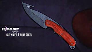 Gut Knife Blue Steel Gameplay