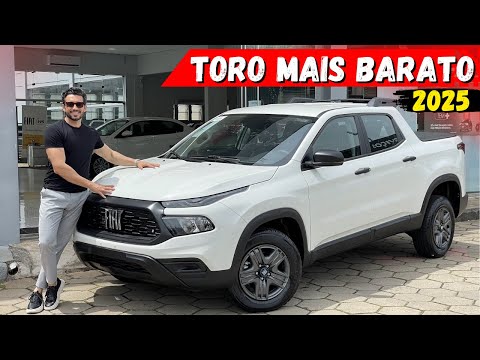 Fiat TORO 2025 na versão mais barata com  com motor turbo