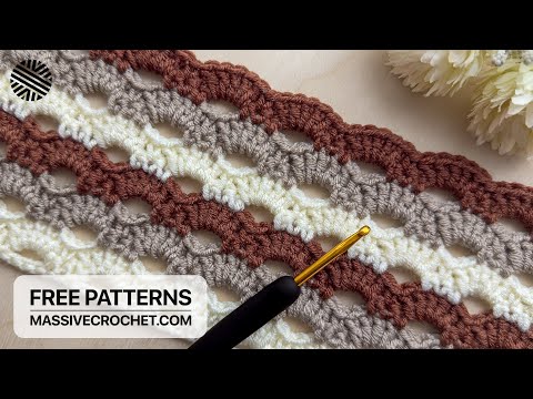 VERY EASY Crochet Pattern for Beginners!⚡️Crochet Stitch for Baby Blanket, Bag & Shawl