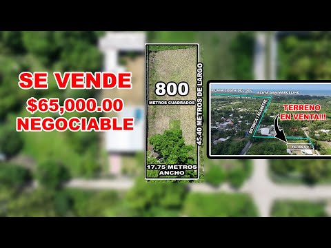 Se vende Terreno Ideal para Rancho de playa cerca de Costa del Sol | Youtubero Inmuebles